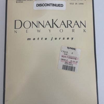 Vintage Donna Karan White Hosiery- Matte Jersey-Size S