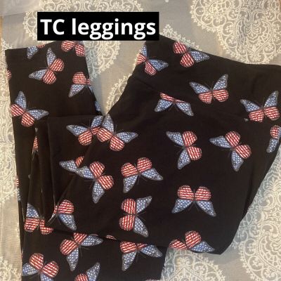 TC LuLaRoe Tall & Curvy Leggings Versatile BUTTERFLY NWT Active Wear, Work Out