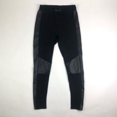 Milkyway USA Quilted Leather Black Leggings