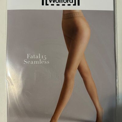 Wolford Fatal 15 Denier Completely Seamless Pantyhose -Small Cosmetic