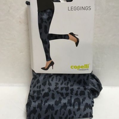 CAPELLI NEW YORK LEGGINGS SIZE S/M (GRAY BLUE) NEW IN PACKAGE