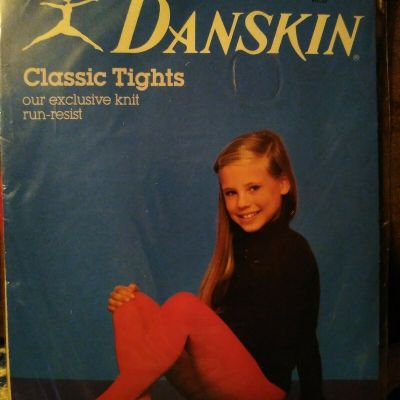 Danskin Classic Tights Run Resist Red Style 59 Size Small 4-6