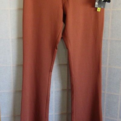 NWT Sommer Ray Butt Lift Squat Proof Rust Flare Legging Poly/Spandex Women's M