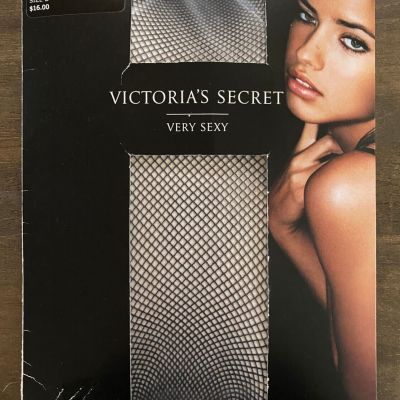 Victoria's Secret Lace Top Fishnet Stockings Size B Black