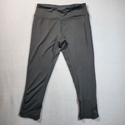 HEAD Women's Low Waisted Workout Leggings Capri Length Athletic Yoga Running S
