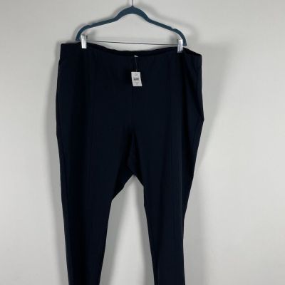 Nwt J. Jill Ponte Leggings Size 4x Navy Blue High Rise Viscose Blend Stretch