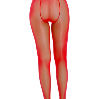 US Women's Open Crotch Stockings Sheer High Waist See-Through Floral  Pantyhose