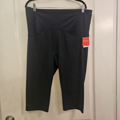 SPANX by sara blakely 3XL black stretch leggings carpis workout running NWT