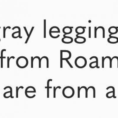 Roamans Size 4x Gray Leggings NWOT