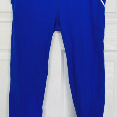 Athleta bright blue leggings capri small gym athletics school workout