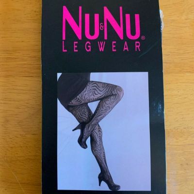 NEW Nu&Nu Legwear Fishnet Lace Tights stockings Black S/M 4'10