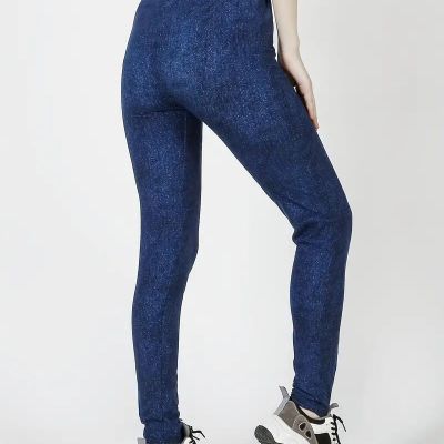 Fashion Blue Women's High Waist Slim Fit Stretch Sports Leggings Clothing New