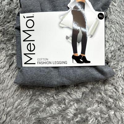 MeMoi women's cotton Fashion Leggings Gray Size M/L NWT