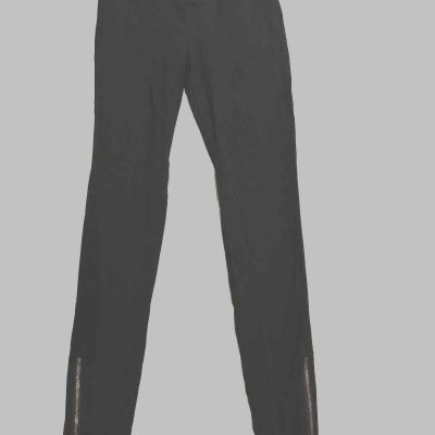 CAbi Size XS - Women’s Black Ponte Stretch Mid Rise Zip Ankle Legging Style #144