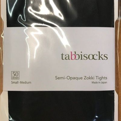 Tabbisocks - Women's Semi-Opaque Zokki Tights - Size Small/Medium - Dark Gray