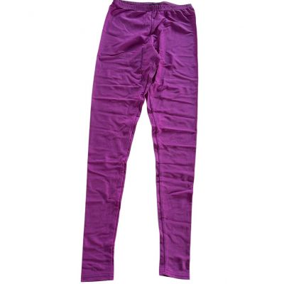 ASOS Leggings Womens 4 Bright Purple Pull On Stretch Lounge Shiny Nylon Blend
