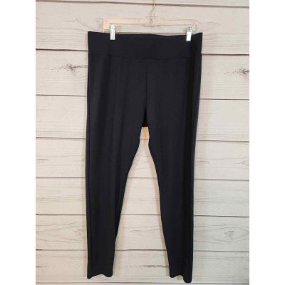 A New Day Women's Black Stretch Elastic Waist High Rise Ankle Leggings Size 1X