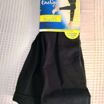L'eggs Energy Footless Tights Graduated Compression Size XL
