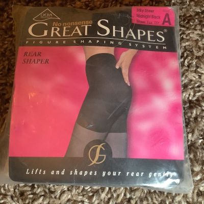 No Nonsense great shapes pantyhose, color midnight black, size: A