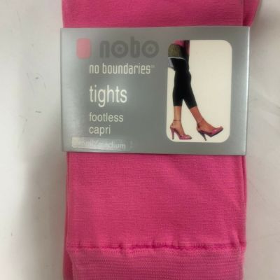 1 Pr No Boundaries Women's Footless Capri Tights - Made in Italy
