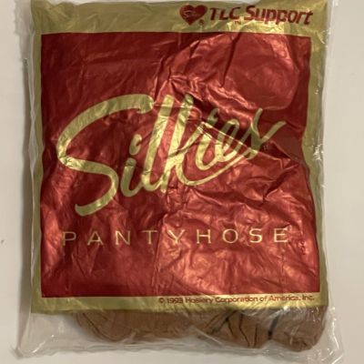 Vintage 90s Silkies TLC Support Total Leg Control Medium Beige 1993 USA #306