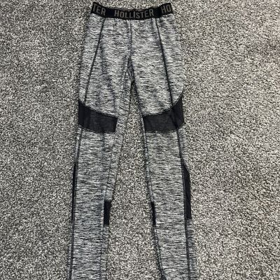 Hollister Heather Gray Leggings w/ sheer black - Women's Size XS