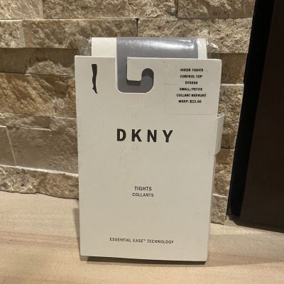 NEW DKNY Donna Karan Control Top Sheer Tights Stocking ALUMINUM Small DYS056