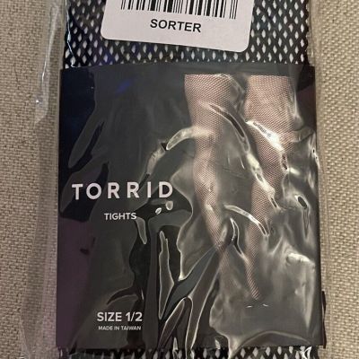 Torrid Black Fishnet Tights Plus Size 1/2