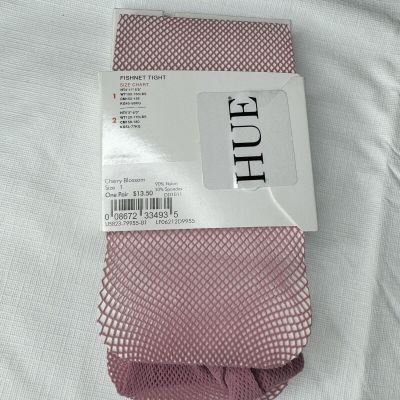 HUE Fishnet Cherry Blossom Tights Red Womens Size 1 #U5823 New
