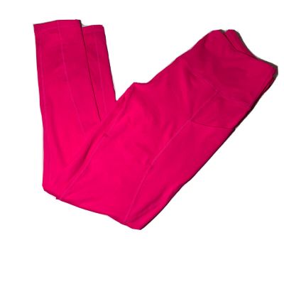 NWT UU Womens Bright Pink Pocketed Leggings Size Medium NWT