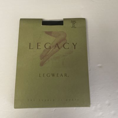 Legacy Microfiber Control Top Legwear Tights Size E Navy Brand New