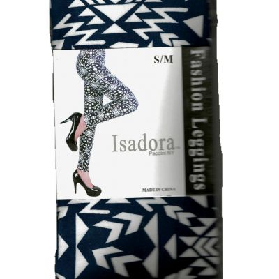 Isadora Fashion Slimming Navy White Leggings SIZE S/M