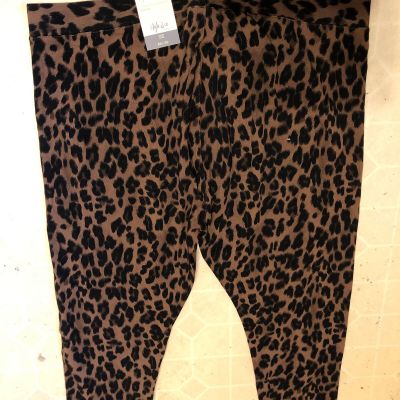 New With Tags Women’s Plus Size 3X Style And Company Leopard Leggings