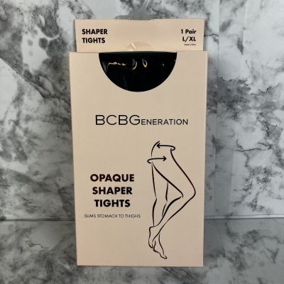 BCBGeneration Opaque Shaper Tights - Slims Stomach to Thighs - Size L/XL