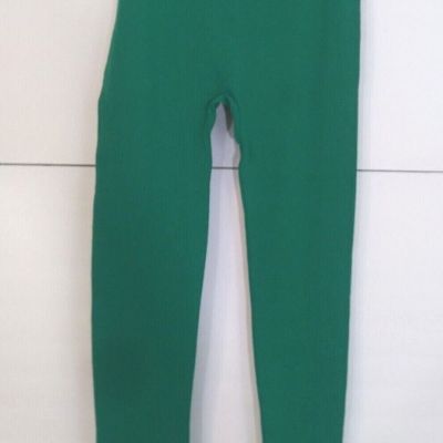 Karma Blue Leggings Womens Size L/XL Green Nylon Spandex Machine Washable