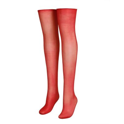 Women Opaque Spandex Thigh High Long Stockings Hold Up Pantyhose Tights Clubwear