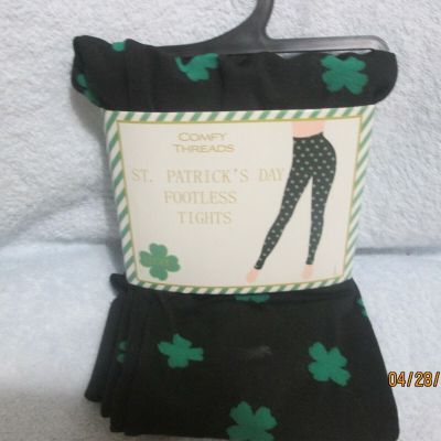 St. Patrick's Day Footless Tights Size Large New