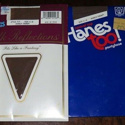 Lot 4 Silk Reflections 717 & HANES TOO! Barely There Pantyhose Hose NIP Size C-D