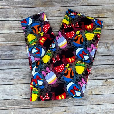 Mickey Minnie Easter Eggs Women's Leggings TC2 Extra Plus Size 20-24