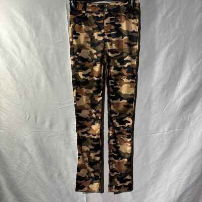 Womens & Ladies Br Camo Stretchy Leggings Exercise Yoga Pant Pull On Size Small