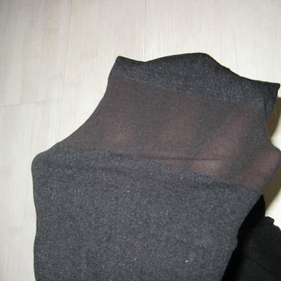 NIP American Apparel Solid Sheer Striped Pantyhose XS/S - Black