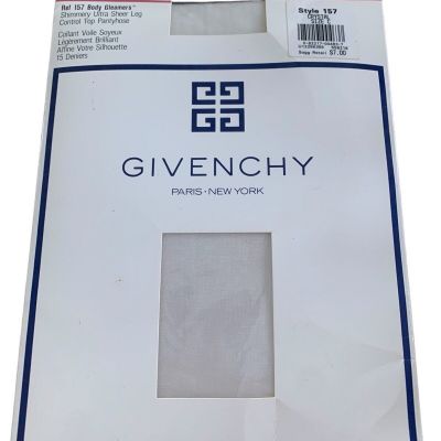 Vtg 1990 Givenchy Body Gleamers Shimmery Sheer Leg 157 Crystal  Pantyhose Sz C