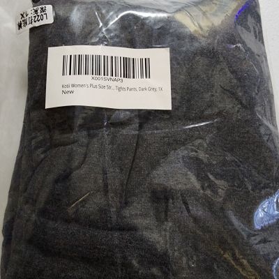 Womens Plus Size Tights Pants Dark Grey 1XL New In Package