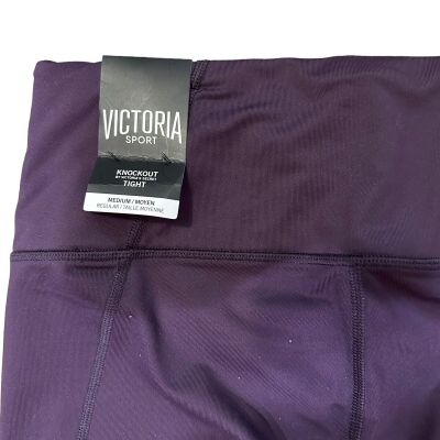 Victoria’s Secret Knockout Sport Purple Leggings Size Medium 170/72A Mid RiseNWT