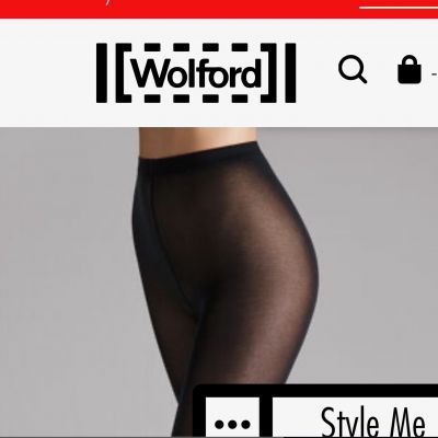 Wolford Velvet de Luxe 50 Denier Tights Hosiery - Women's Black Large Opaque