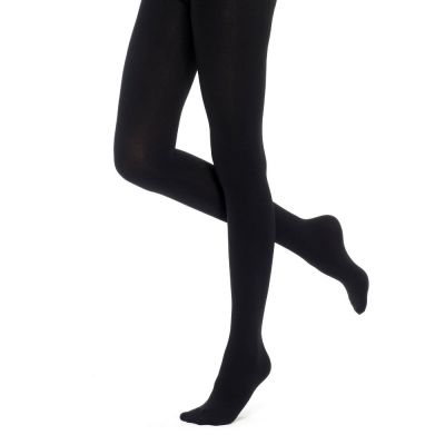 Wool Blend Women's Pantyhose, Thermal, Black Tights, Made in Italy 123/123C, XXL