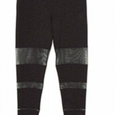 WOW! New Alexandre Vauthier sheer panel leggings black sz 2, 3 $1075