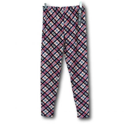 New Mix Leggings Plus Size Buttery Soft Plaid NEW Z1