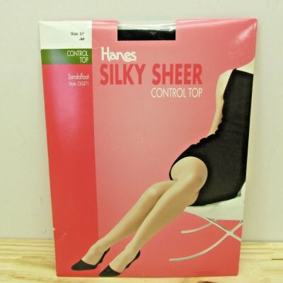 Hanes Silky Sheer control top size Size EF Jet Sandalfoot Style OGO71