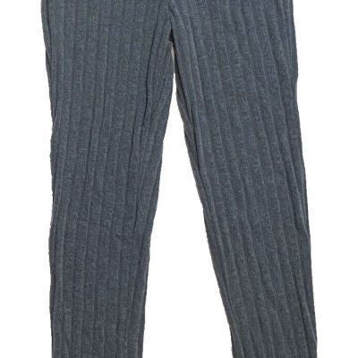 Fashion Nova Ribbed Knit Leggings, Gray, XS